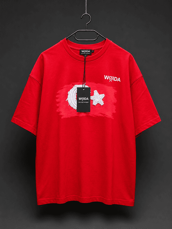 Rot AY YILDIZ TEE — OVERSIZE