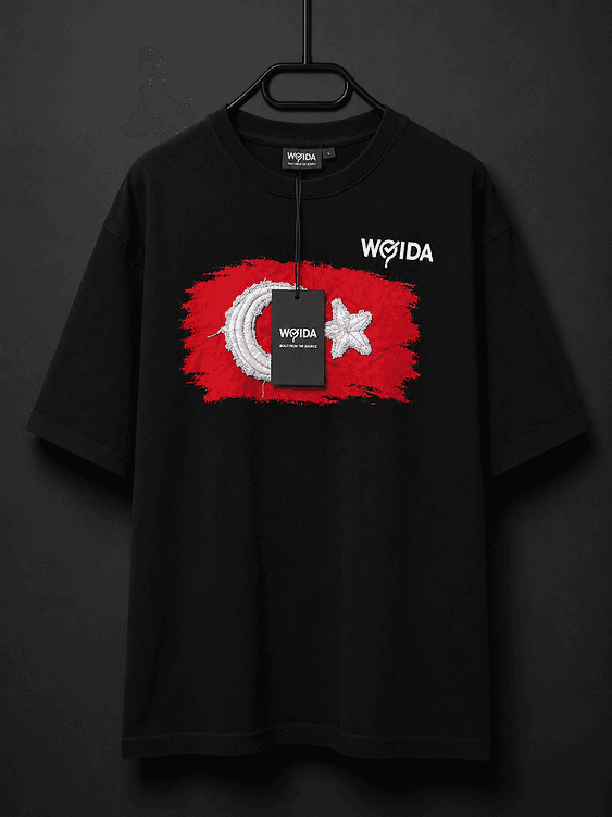 Schwarz AY YILDIZ TEE — OVERSIZE